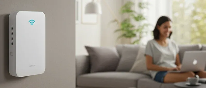 wifi extender plugged into the wall